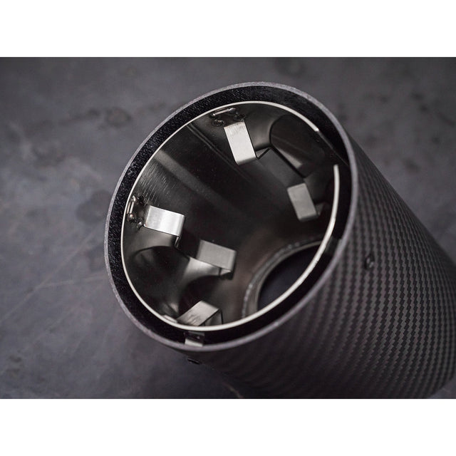 Embouts de performance OEM pour BMW Série 3 (G20/G21) - Embouts d'échappement de rechange à enfiler plus grands de 4" en fibre de carbone