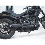 Ligne d'échappement complète 2 en 1 style GP pour Harley-Davidson Softail