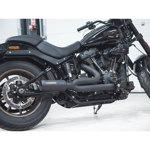 Ligne d'échappement complète 2 en 1 style GP pour Harley-Davidson Softail