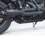 Ligne d'échappement complète 2 en 1 style GP pour Harley-Davidson Softail