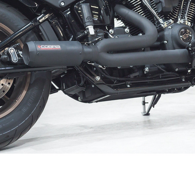 Ligne d'échappement complète 2 en 1 style GP pour Harley-Davidson Softail