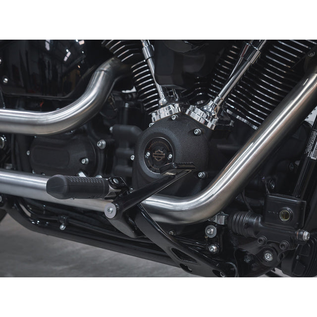 Ligne d'échappement complète 2 en 2 style fusil de chasse pour Harley-Davidson Softail