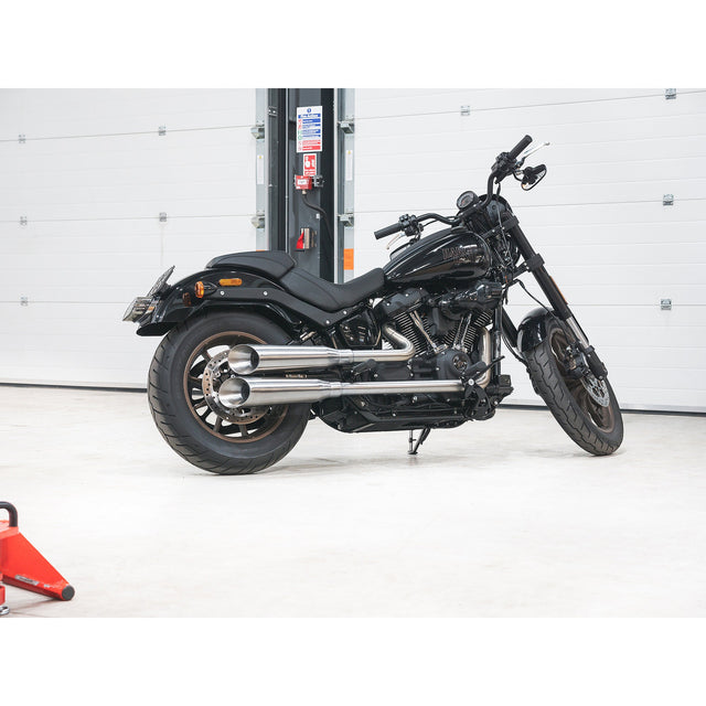 Ligne d'échappement complète 2 en 2 style fusil de chasse pour Harley-Davidson Softail