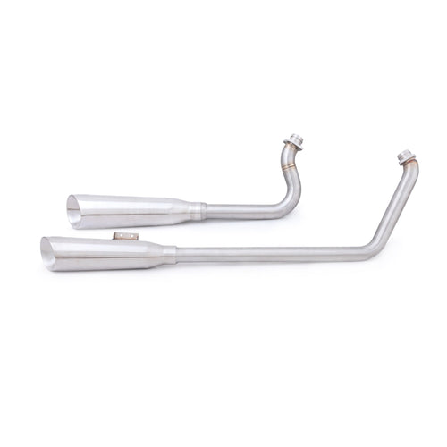 Ligne d'échappement complète 2 en 2 style fusil de chasse pour Harley-Davidson Softail