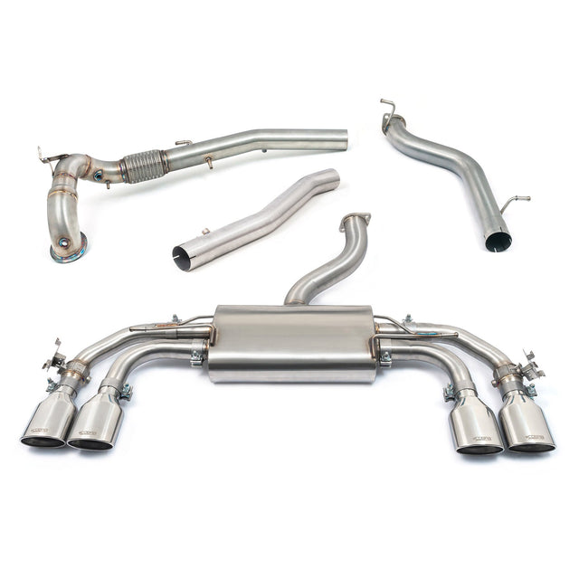 Ligne d'Echappement "Turboback" avec Valve pour VW Golf R (MK8) 2.0 TSI (21>)