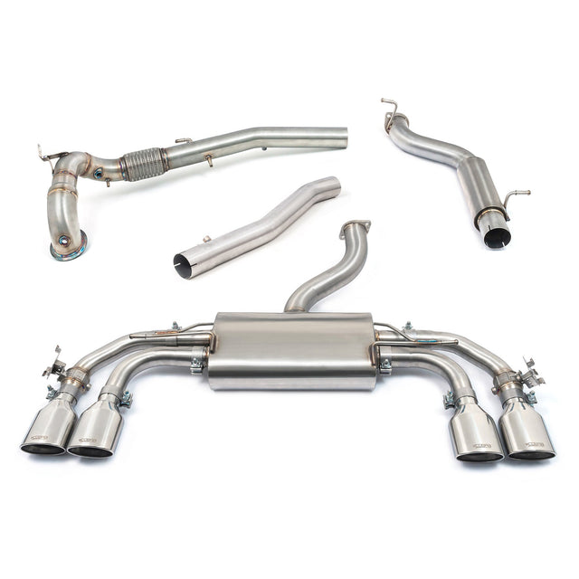 Ligne d'Echappement "Turboback" avec Valve pour VW Golf R (MK8) 2.0 TSI (21>)
