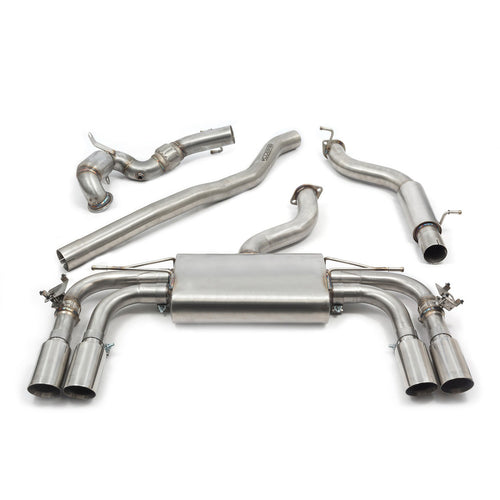 Ligne d'Echappement "Turboback" avec Valve pour Audi S3 (8V) Berline (13-18)