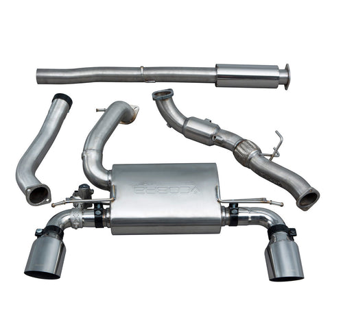 Ford Focus RS (MK3) Resonated Turbo Back Exhaust with Sports Cat - FD91a
