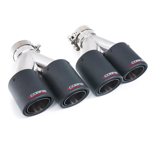 Paire d'Embouts Doubles 3.5" en Carbone TP103&104-CF-1