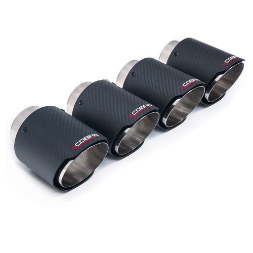 Ensemble de 4 Embouts 4" en Carbone TP107-CF-4