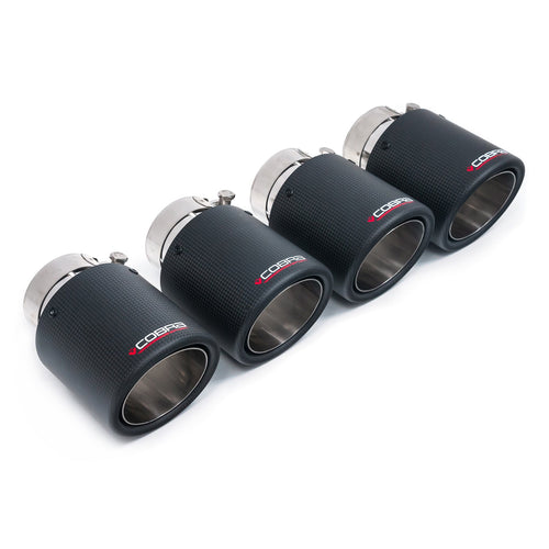 Ensemble de 4 Embouts 4" en Carbone TP108-CF-4