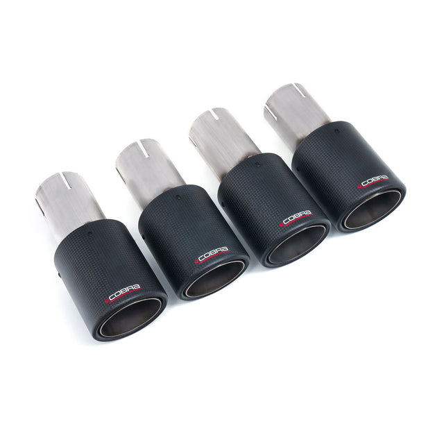 Ensemble de 4 Embouts 3.5" en Carbone TP111-CF-4