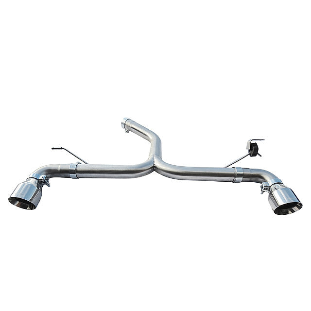 VW Golf GTD Mk7 GTI Style Dual Rear Exhaust Conversion
