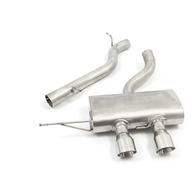 VW Golf R Mk6 Cobra Exhaust - Non Resonated Cat Back - VW25