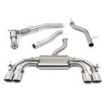 Ligne d'Echappement "Turboback" avec Valve pour VW Golf R (MK8) 2.0 TSI (21>)