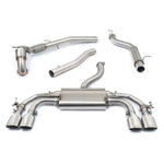 Ligne d'Echappement "Turboback" avec Valve pour VW Golf R (MK8) 2.0 TSI (21>)