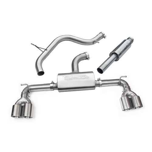 Ligne d'Echappement "Catback" Golf R Style Quadri Sortie pour VW Golf GTI (MK7) 2.0 TSI (5G) (12-17)