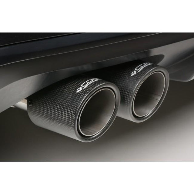 Audi S3 (8V) Valved Cat Back Exhaust - TP111-CF Carbon Fibre Tailpipes