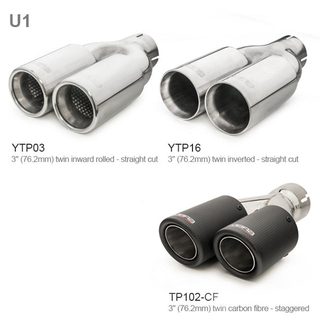 Mazda MX-5 ND Tailpipe Options - Group U1