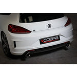 VW Scirocco R Resonated Turbo Back Exhaust with Sports Cat