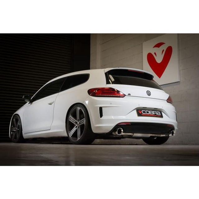 VW Scirocco R Resonated Turbo Back Exhaust with Sports Cat