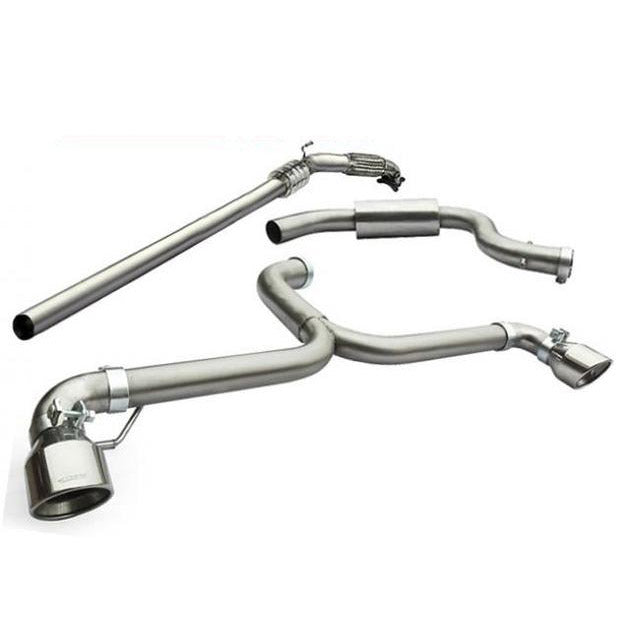 VW Scirocco R Venom Turbo Back Exhaust with Sports Cat