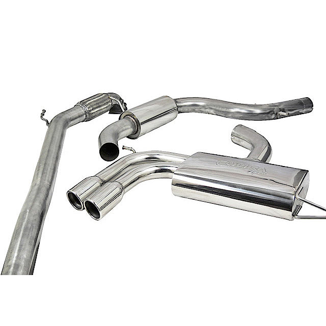 Ligne d'Echappement "Turboback" pour Audi A3 (8P) 2.0 TFSI 2WD (5 Portes Sportback)