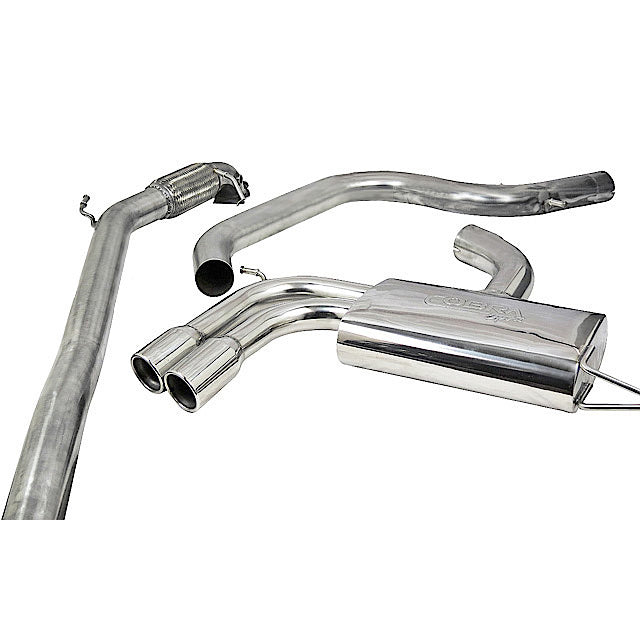 Ligne d'Echappement "Turboback" pour Audi A3 (8P) 2.0 TFSI 2WD (5 Portes Sportback)