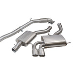 Ligne d'Echappement "Turboback" pour Audi A3 (8P) 2.0 TFSI Quattro (3 Portes)