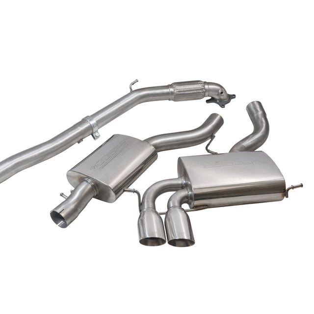 Ligne d'Echappement "Turboback" pour Audi S3 (8P) Quattro (5 Portes) Sportback