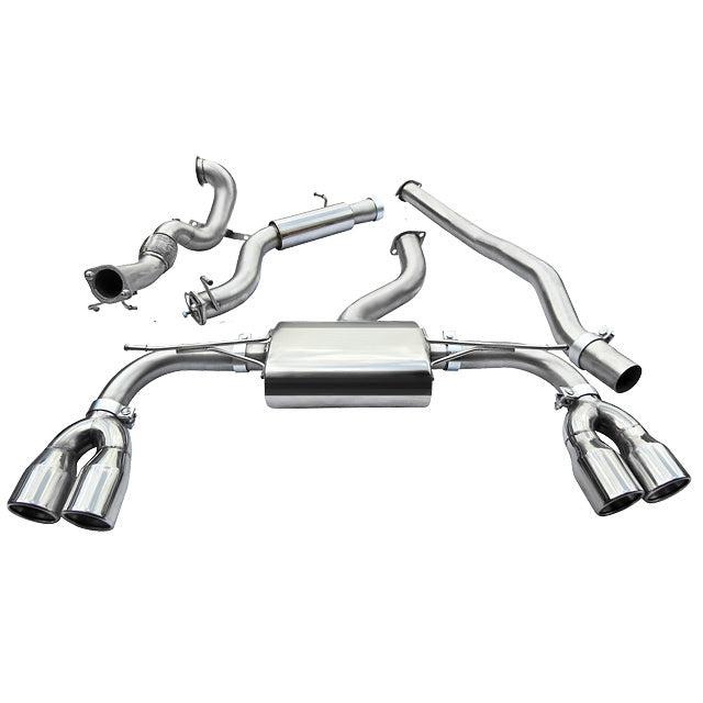 Ligne d'Echappement "Turboback" sans Valve pour Audi S3 (8V) 5 Portes Sportback (13-18)