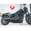 Ligne d'échappement complète 2 en 1 style GP pour Harley-Davidson Softail
