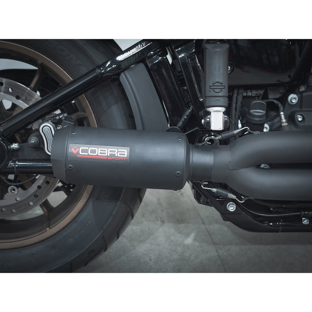 Ligne d'échappement complète 2 en 1 style GP pour Harley-Davidson Softail