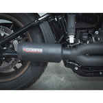 Ligne d'échappement complète 2 en 1 style GP pour Harley-Davidson Softail