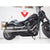 Ligne d'échappement complète 2 en 2 style fusil de chasse pour Harley-Davidson Softail