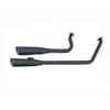 Ligne d'échappement complète 2 en 2 style fusil de chasse pour Harley-Davidson Softail