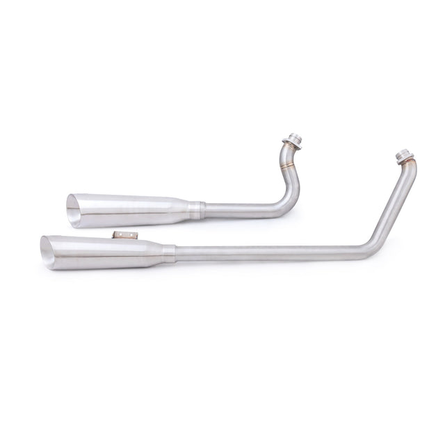 Ligne d'échappement complète 2 en 2 style fusil de chasse pour Harley-Davidson Softail