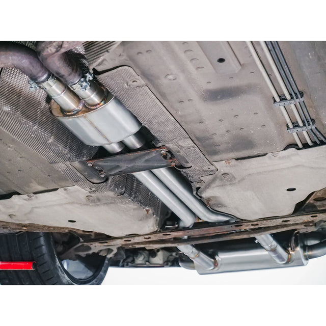 Ligne d'Echappement "Catback" avec résonateur pour Jaguar F-Type V6 (14-20).