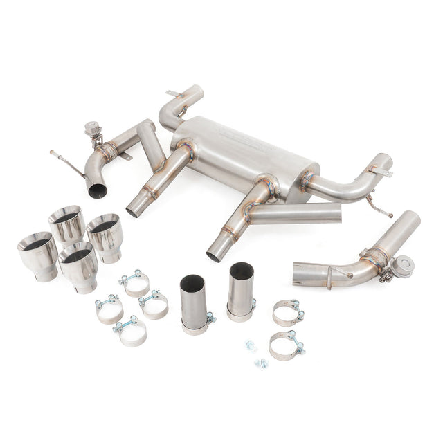 Ligne d'Echappement "Axleback" avec Valve pour Jaguar F-Type V8 (14-20)