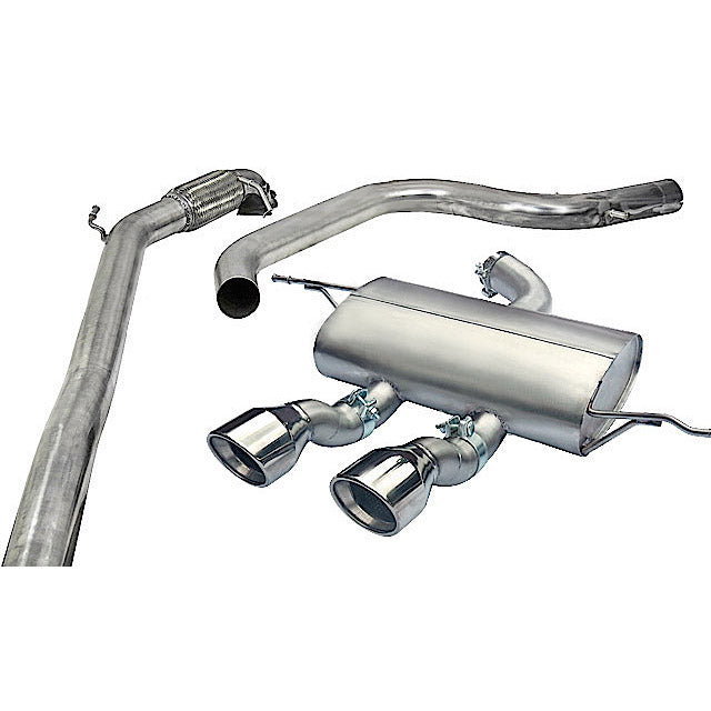 Ligne d'Echappement "Turboback" pour Seat Leon Cupra R MK2 1P 2.0 T FSI (10-12)