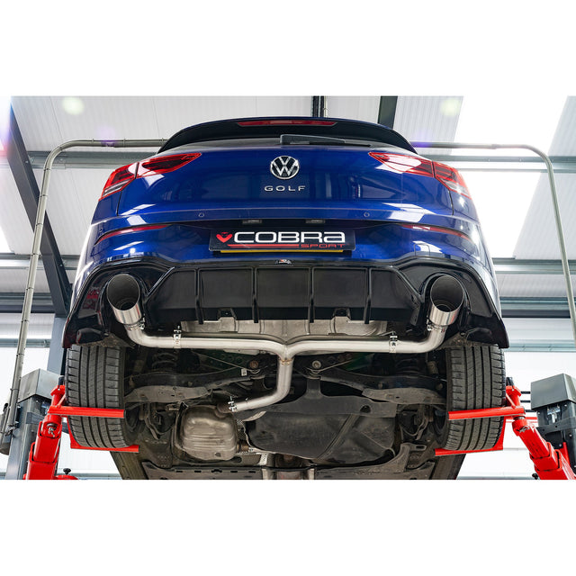 Silencieux d'Echappement "Axleback" Race GTI Style Double Sortie pour VW Golf R-Line (Mk8) 1.5 TSI (20>)
