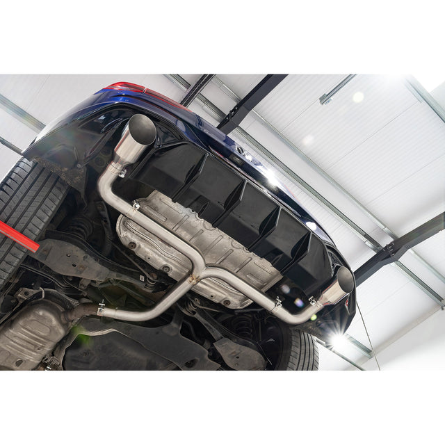 Silencieux d'Echappement "Axleback" Race GTI Style Double Sortie pour VW Golf R-Line (Mk8) 1.5 TSI (20>)