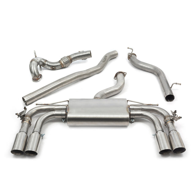 Ligne d'Echappement "Turboback" avec Valve pour Audi S3 (8V) Berline (13-18)