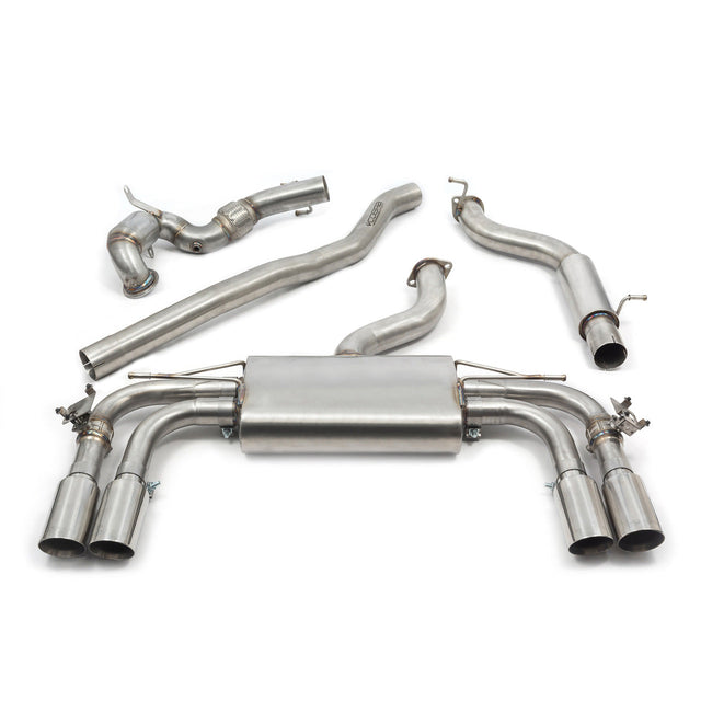 Ligne d'Echappement "Turboback" avec Valve pour Audi S3 (8V) Berline (13-18)