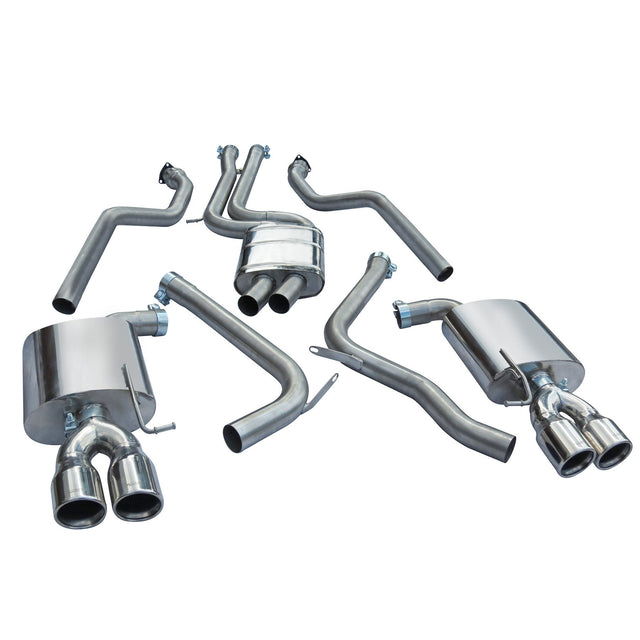 Audi S5 Resonated Cat Back Performance Exhaust by Cobra Sport - AU57