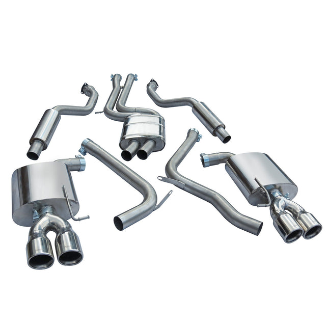 Audi S5 Resonated Cat Back Performance Exhaust by Cobra Sport - AU58