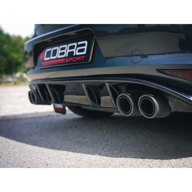 Silencieux d'Echappement "Axleback" Race Golf R Style Quadri Sortie pour VW Golf GTI (MK7) 2.0 TSI (5G) (12-17)