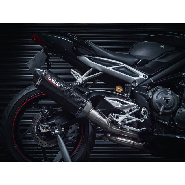 Demi-Ligne d'Echappement pour Triumph Street Triple 765 S, R & RS (2017-19)