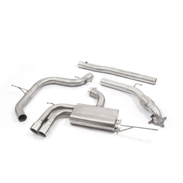 VW Golf GTI Mk5 Non Resonated Turbo Back Cobra Sport Performance Exhaust with De-Cat - VW22d
