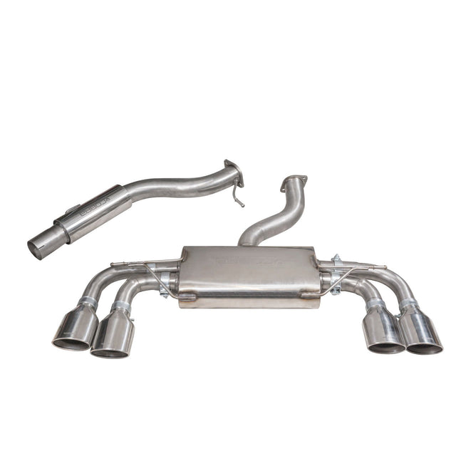 VW Golf R Mk7.5 Non Valved Resonated Cat Back Sports Exhaust